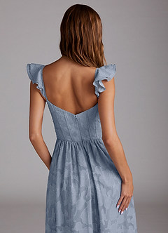Denisse Powder Blue Corset Maxi Dress image3