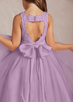 Azazie Calla Flower Girl Dresses Wisteria Ball-Gown Lace Tulle Dress image4