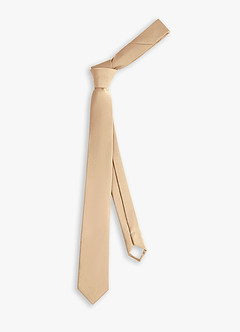 front Stretch Satin Skinny Tie