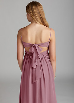 Azazie Zeya Junior Vintage Mauve A-Line Chiffon Dress image2