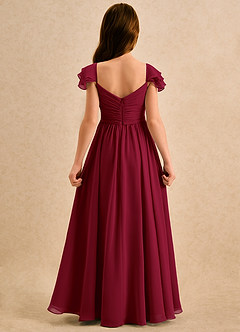 Azazie Meimei Girls Formal Flower Girl Klänningar Klä A-Line i Chiffong Plisserad image2