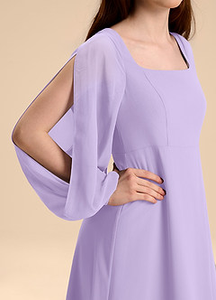 Azazie Bondi Junior Abito A-Line in Chiffon Blusa Lilla image8