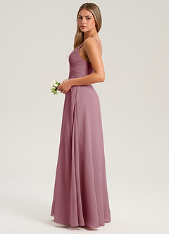 Azazie Terese Bridesmaid Dresses Vintage Mauve A-Line Pleated Chiffon Dress image4