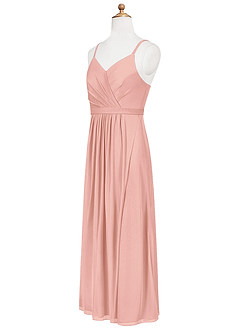 Azazie Luxy Junior Rosette Pleated Mesh Dress image8