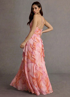 Megan Rezumat Portocaliu Rochie maxi image2