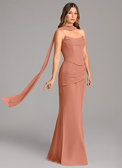 Azazie Sorrel Bridesmaid Dresses MAI TAI Mermaid Corset Chiffon Dress image4