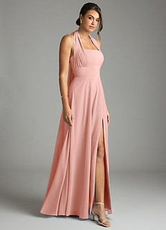 Azazie Tamira Suknie dla druhen Linia A Pofałdowany Szyfon Do ziemi Sukienka image7