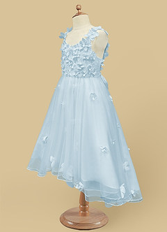 Azazie Ceres vestidos de niña de las flores Vestido de Azul Cielo de Tul de Princesa con Encaje image8