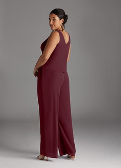 Azazie Frances Klänningar till brudens mor Klänning Jumpsuit/byxdräkt i Maska Scoop Cabernet image13