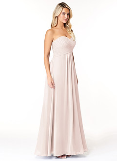 Azazie Yazmin Bridesmaid Dresses Rose Petal A-Line Sweetheart Neckline Chiffon Convertible Dress image5