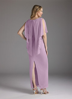 Azazie Aspyn Final Sale Wisteria Sheath Beaded Mesh Dress image8