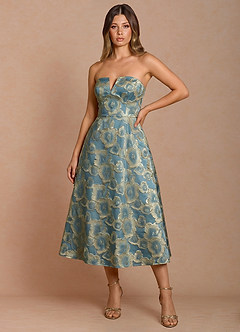 Eldora Lake Blue Midi Dress image5