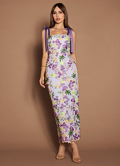 Sheryl Lilac Multi Maxi Dress image3