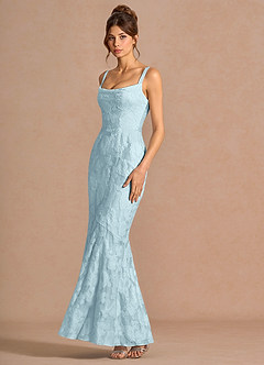 Maxi jurk Keilani Lichtblauw image4