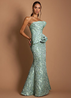 Vestido Salvia Plateada Largo Justine image6
