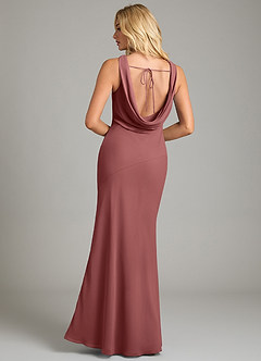 Azazie Rylina Bridesmaid Dresses Amethyst Mermaid Pleated Chiffon Dress image6