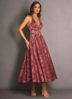Isabeau Vintage Rose Midi Dress image5