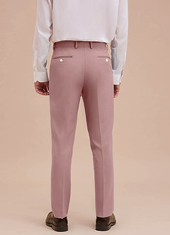 front Ethan Dusty Rose Refined Weave Dress Pants