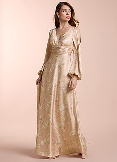 Madilyn Maxi Klänning Blush Garden Print image1