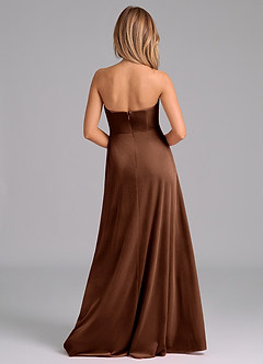 Azazie Wren Vente Finale Robe Trapèze en velours Sans bretelle Ombre image4