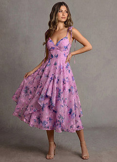 Harmony Purple Midi Dress image5