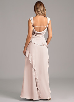 Azazie Sloane Bridesmaid Dresses Rose Petal A-Line Sweetheart Neckline Chiffon Dress image2
