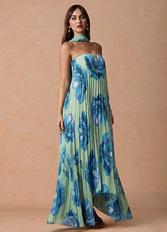 Robe Longue Lime Floral Nahla image2