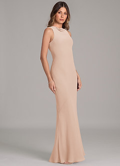 Azazie Allettie Bridesmaid Dresses English Rose Mermaid Chiffon Dress image5