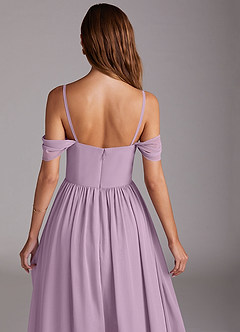 Azazie Calianna Bridesmaid Dresses Wisteria A-Line Off the Shoulder Chiffon Convertible Dress image9