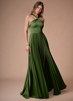 Vestido Verde Oliva Largo Afra image3