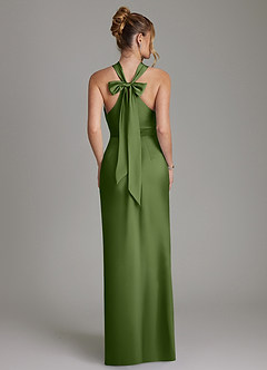 Azazie June Bridesmaid Dresses Juniper Sheath Stretch Satin Dress image6
