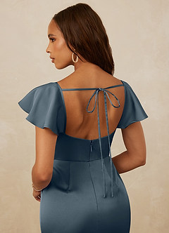 Christian Siriano Bridal for Azazie 1005 Bridesmaid Dresses Twilight Sheath Sweetheart Neckline Stretch Satin Dress image3