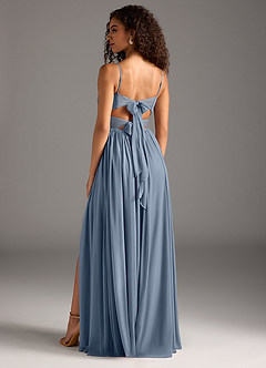 Azazie Zeya Bridesmaid Dresses Twilight A-Line Pleated Mesh Dress image2