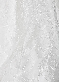 Azazie Bria Wedding Dresses Diamond White Ball-Gown Strapless Floral Jacquard Dress image8