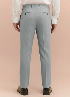 front Miles Light Grey Seersucker Dress Pants