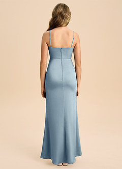 Azazie Buzzy Junior Klä av Tubklänning i Stretch Satin Plisserad image2