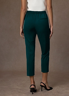 front Kennedy Pine Structured Stretch Pants Suit