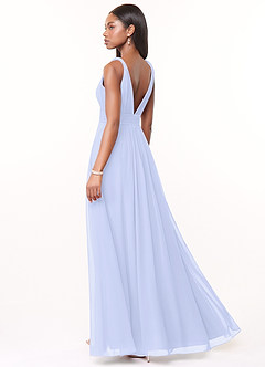Azazie Maren Abiti da Damigella Abito A-Line in Chiffon Plissettato Lavanda image4