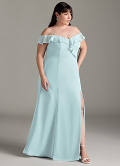 Azazie Sophie Bridesmaid Dresses Mist A-Line Off the Shoulder Chiffon Convertible Dress image10