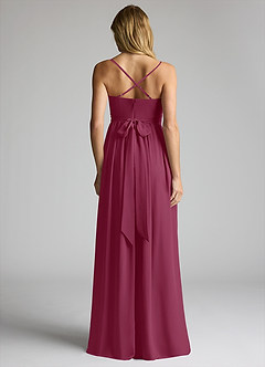 Azazie Llana Abiti da damigella d'onore premaman Abito A-Line Chiffon Floor-Length image4