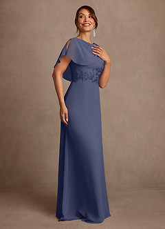 Azazie Frieda Mother of the Bride Dresses Stormy A-Line Applique Chiffon Dress image4