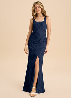 Azazie Mero Junior Klä av Tubklänning i Blommig Utbrändhet Plisserad image3