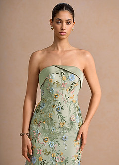 Vestido Verde Claro Maxi Beabea image4