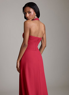 Azazie Clarisa Suknie dla druhen Linia A Pofałdowany Szyfon Do ziemi Sukienka image4