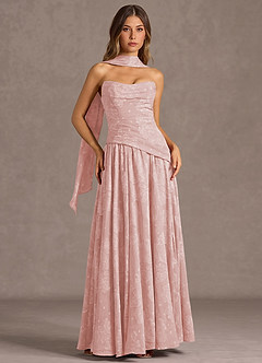 Gabriela Powder Pink Maxi Dress image3
