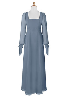 Azazie Leonia Junior Twilight A-Line with Pockets Chiffon Dress image7