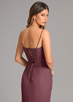 Azazie Sorrel Bridesmaid Dresses Sangria Mermaid Corset Chiffon Dress image7