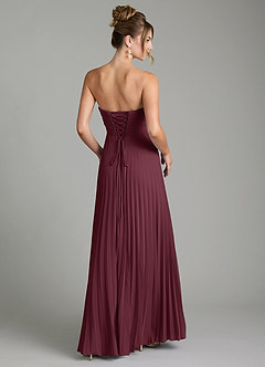 Azazie Tempest Bridesmaid Dresses Cabernet Empire Corset Chiffon Convertible Dress image5
