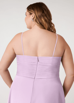 Azazie Arabella Allure Robes de demoiselle d'honneur Robe Trapèze Convertible en Mousseline de soie Encolure en Forme de Cœur Frostiges Flieder image4