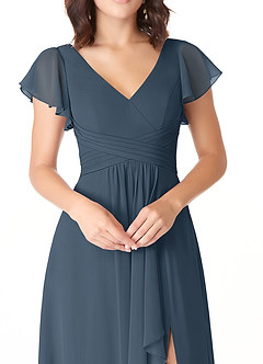 Azazie Omari Bridesmaid Dresses Neptune A-Line Chiffon Dress image5